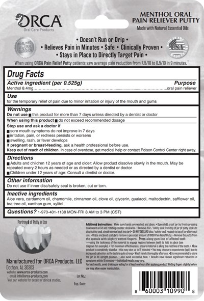 Orca Putty Outer Label Back (Orca Putty Outer Label Back)
